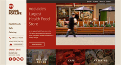 Desktop Screenshot of foodsforlife.com.au